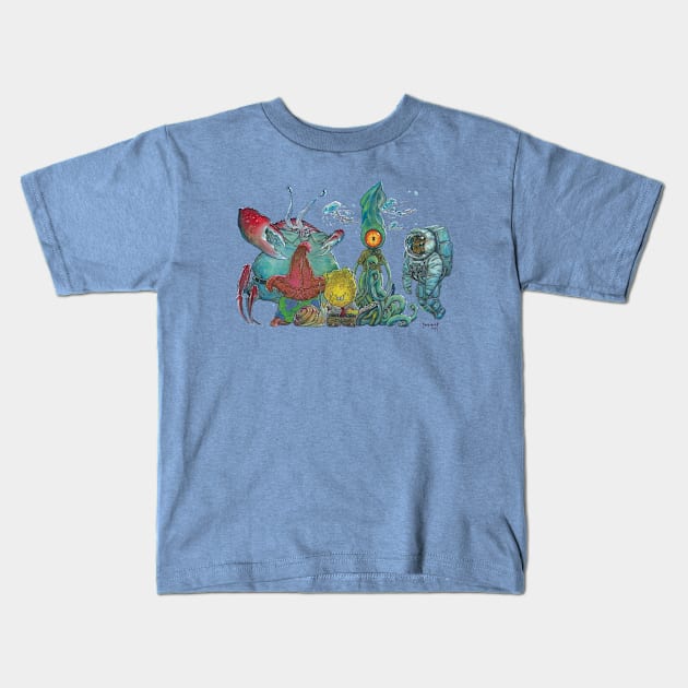 Spongebob Strangepants Kids T-Shirt by MikeDubisch